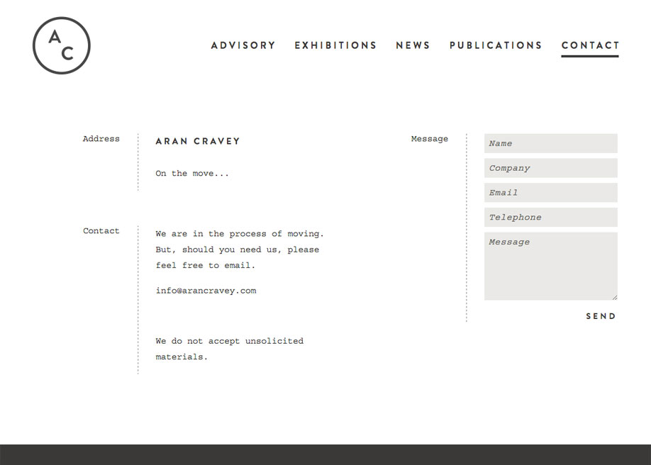 Well organised minimalistic form / Aran Cravey