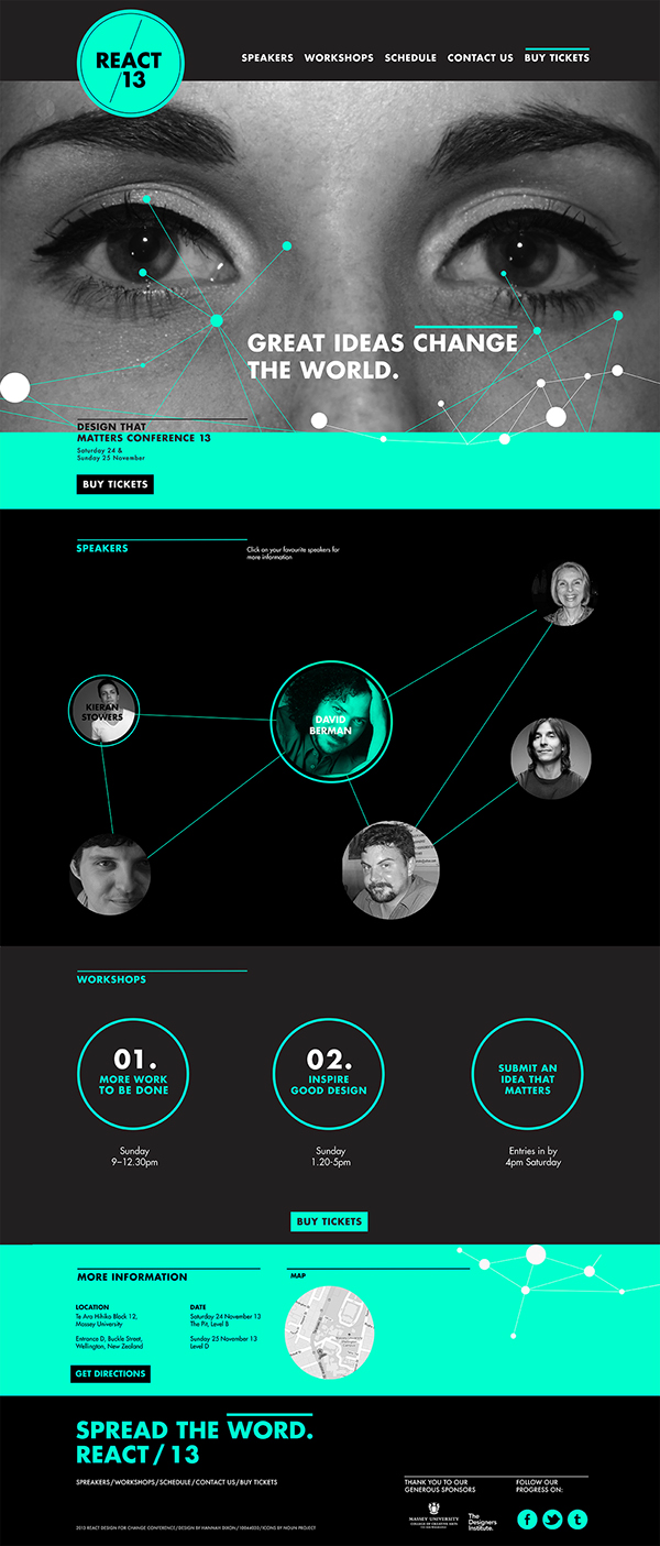 React Conference Website Design on Behance