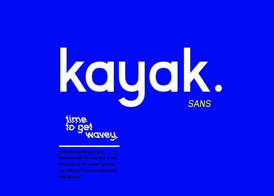 Kayak Sans Free Typeface