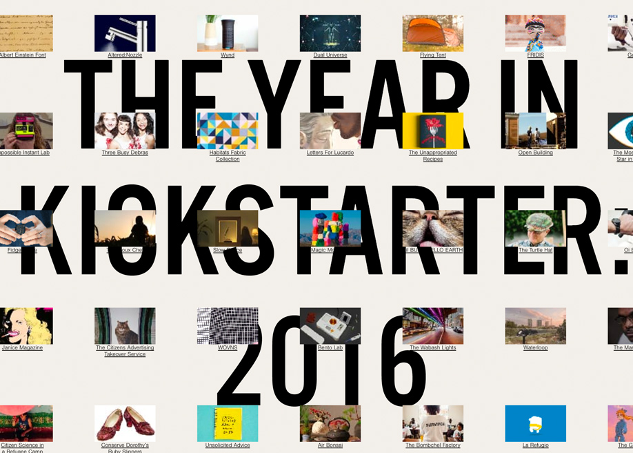 The year in Kickstarter 2016