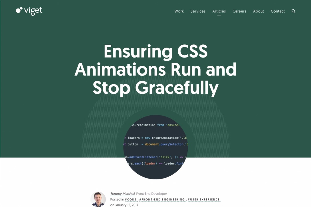 Ensuring CSS Animations Run and Stop Gracefully | Viget