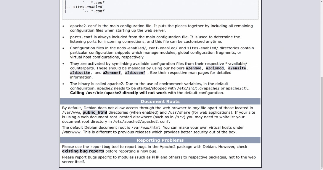 Apache2 Debian Default Page: It works