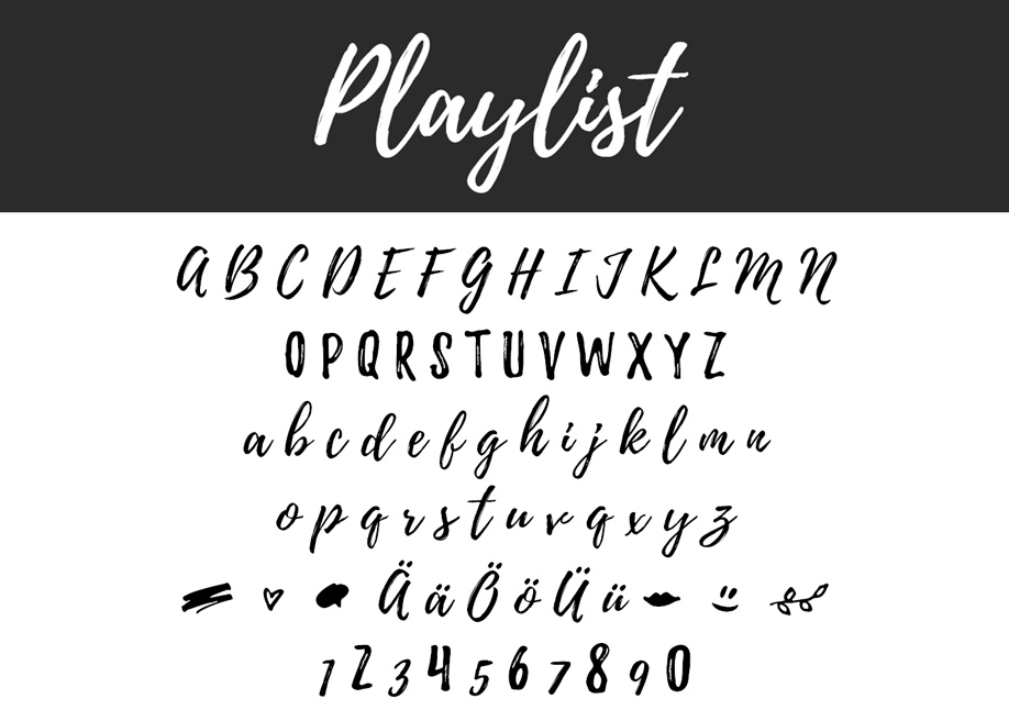 Playlist Free Font