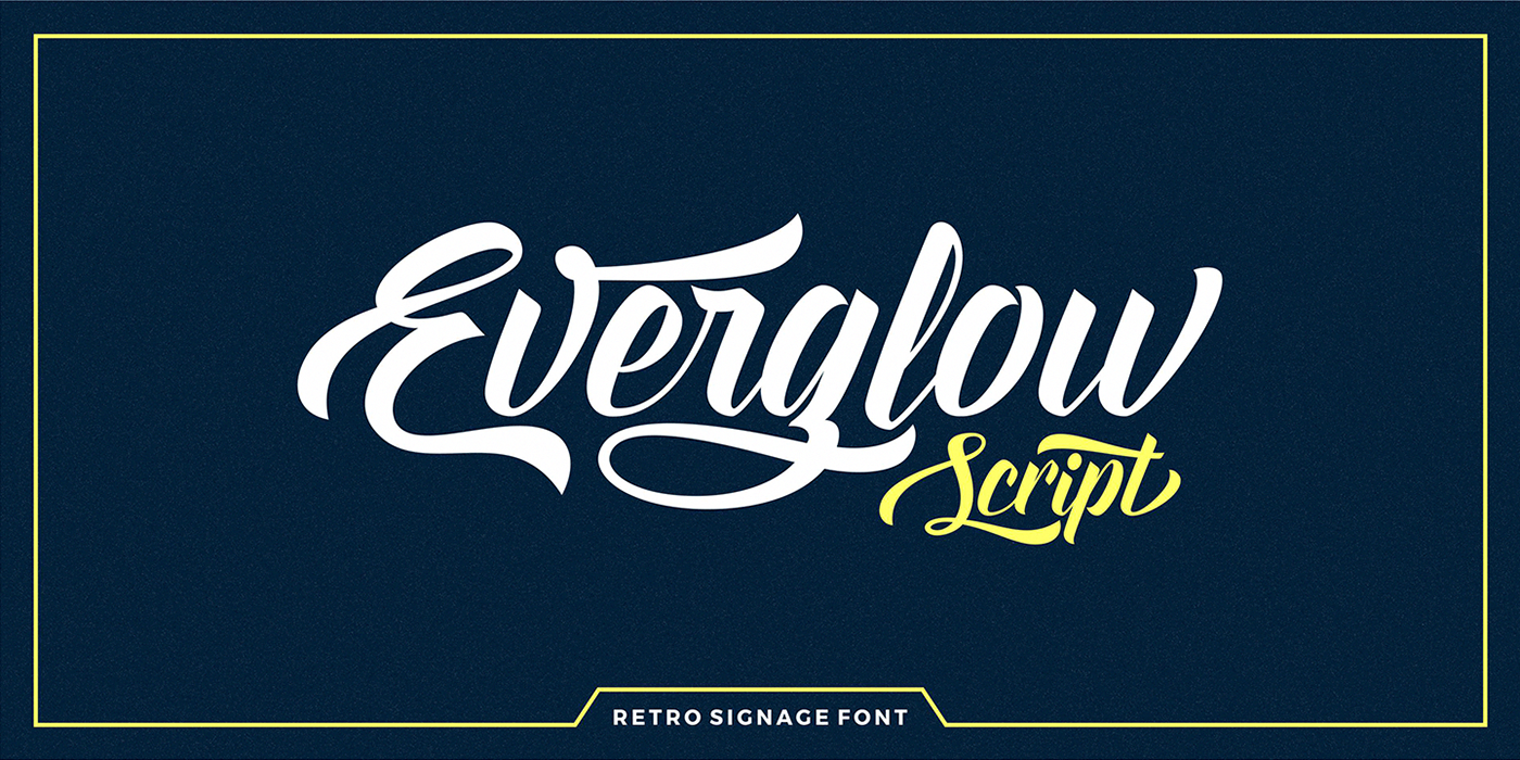 Everglow Script on Behance