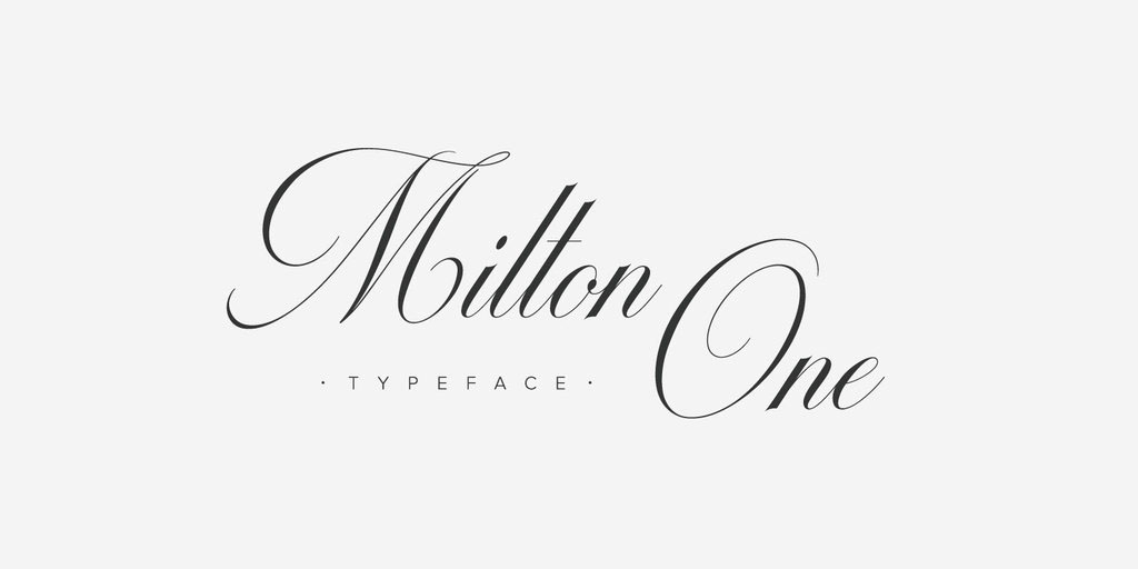 Milton 1 & 2 Typeface on Behance