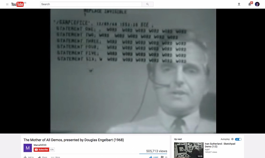 The Mother of All Demos, presented by Douglas Engelbart (1968) - YouTube