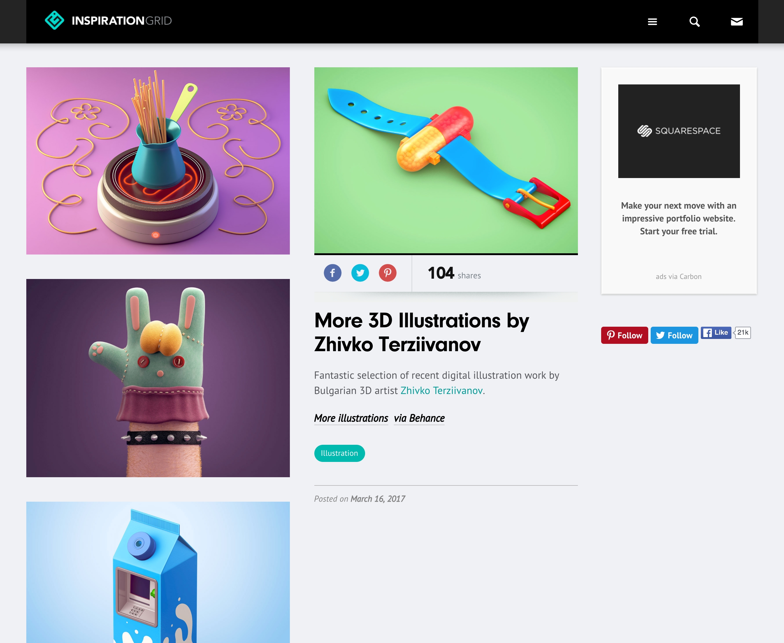 More 3D Illustrations by Zhivko Terziivanov | Inspiration Grid | Design Inspiration