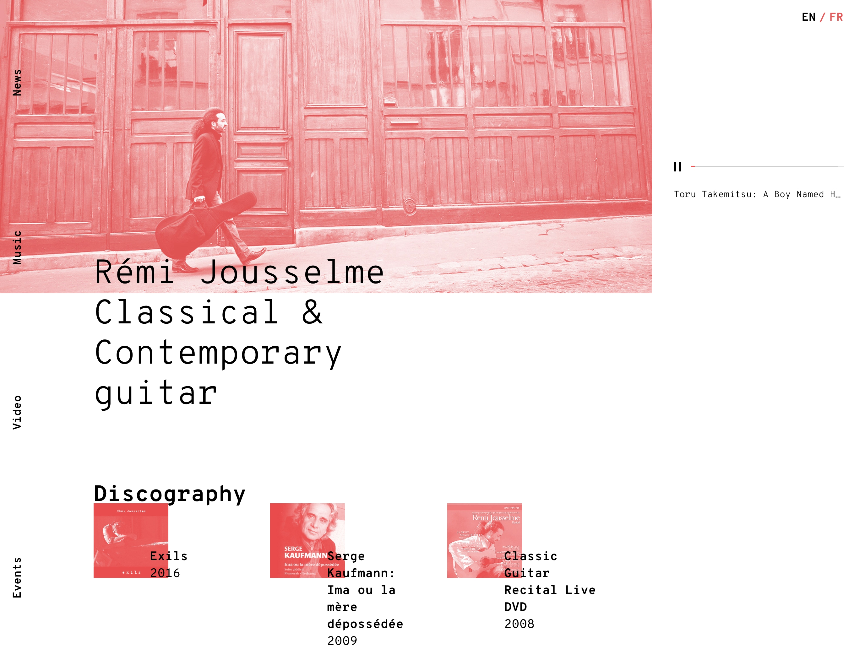 Rémi Jousselme — Classical & Contemporary guitar - Awwwards