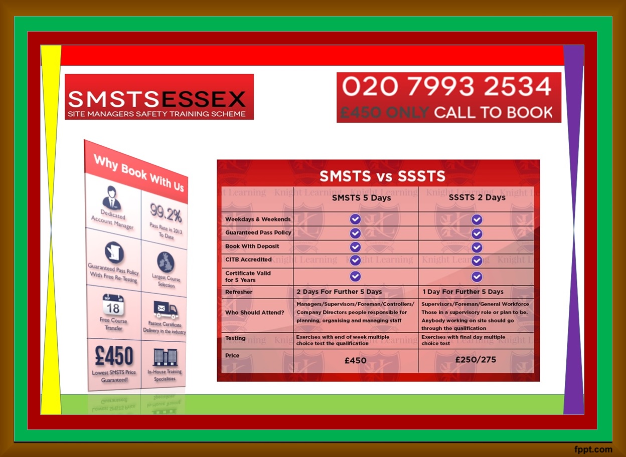 SMSTS Training Course in Southend