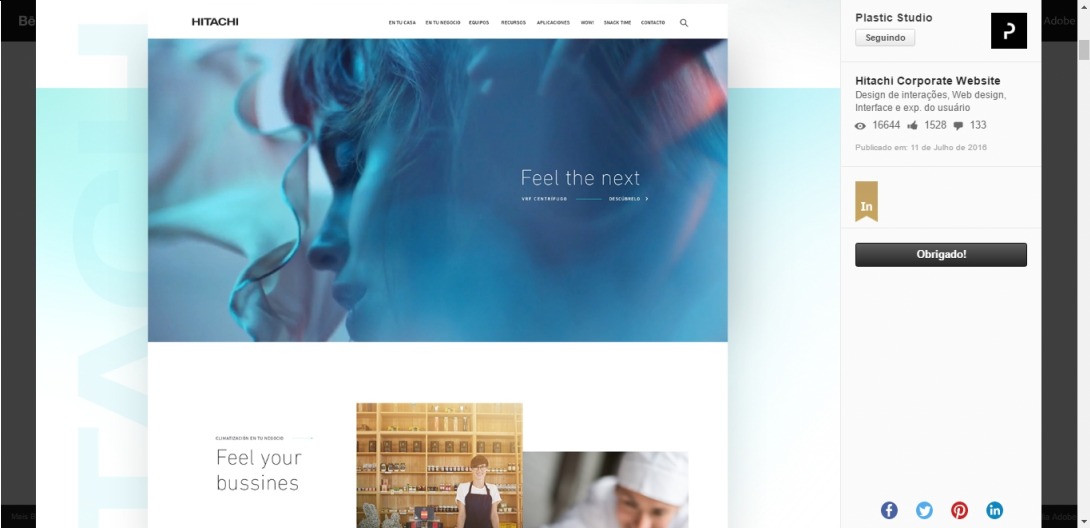 Hitachi Corporate Website on Behance