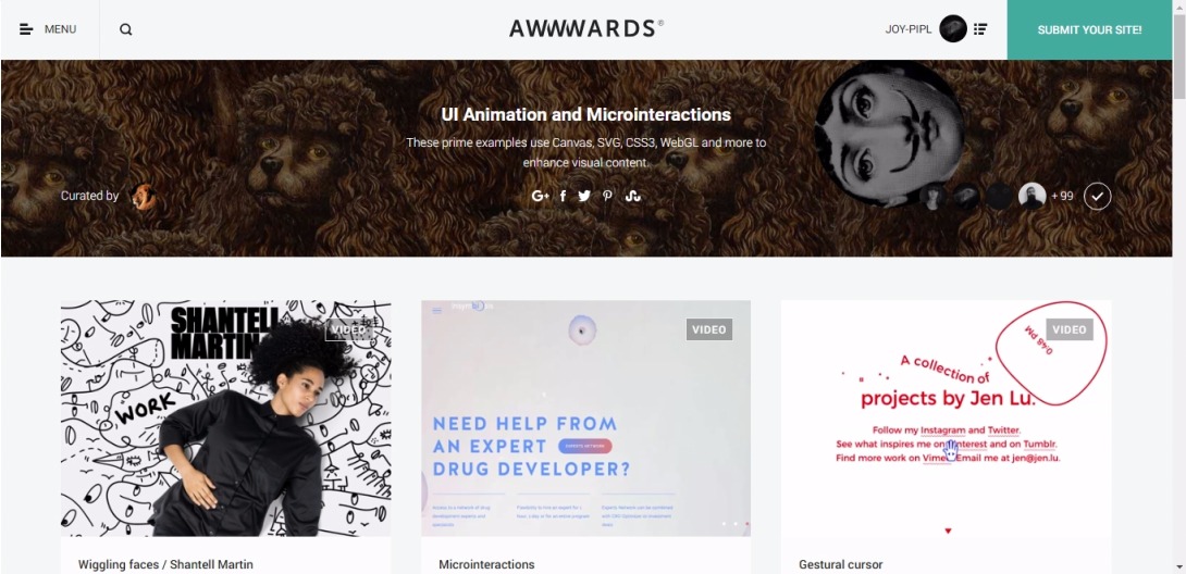 UI Animation and Microinteractions - Awwwards