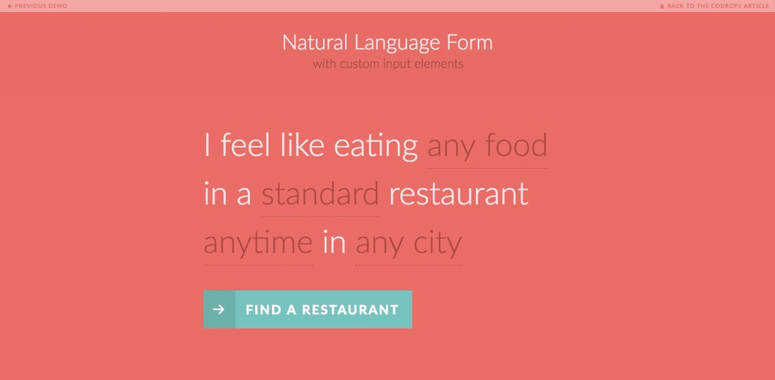 Natural Language Form