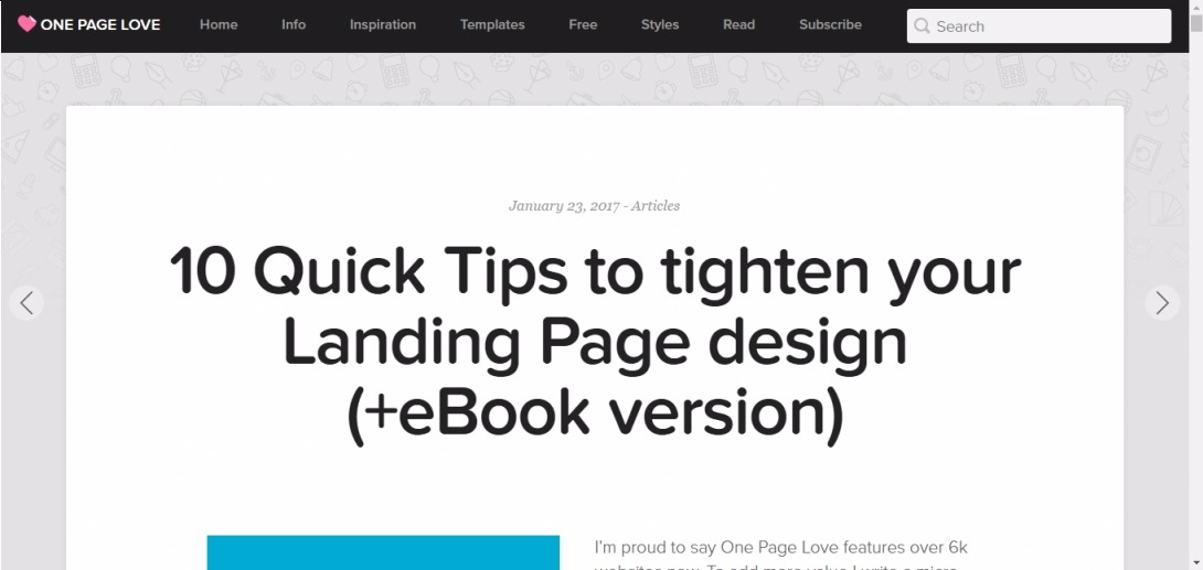 10 Quick Tips to tighten your Landing Page design (+eBook version)