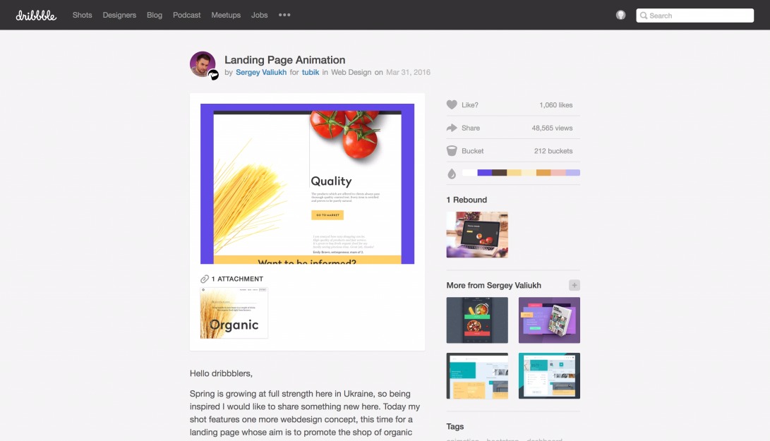 Landing Page Animation by Sergey Valiukh - Dribbble