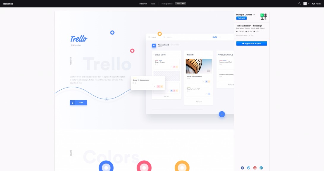 Trello Atlassian - Redesign on Behance