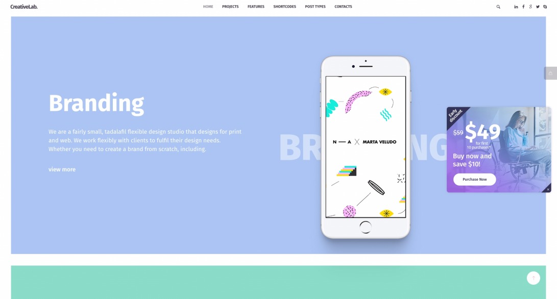Parallax Style – Just another Creative Lab site