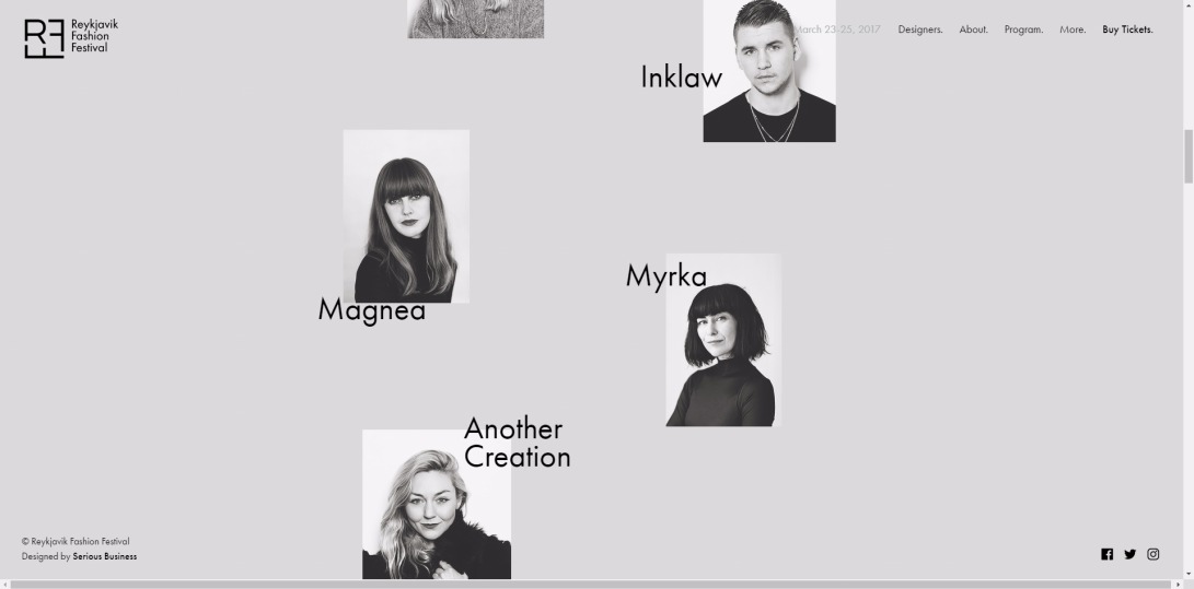 RFF — Reykjavik Fashion Festival — Designers