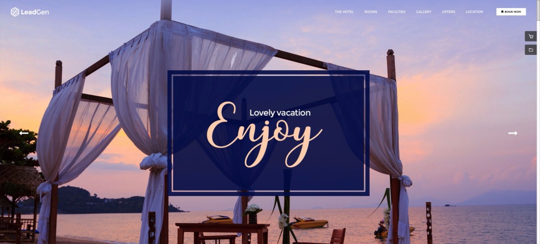 LeadGen - Hotel and Resort - Multipurpose Marketing Landing Page Pack with Page Builder