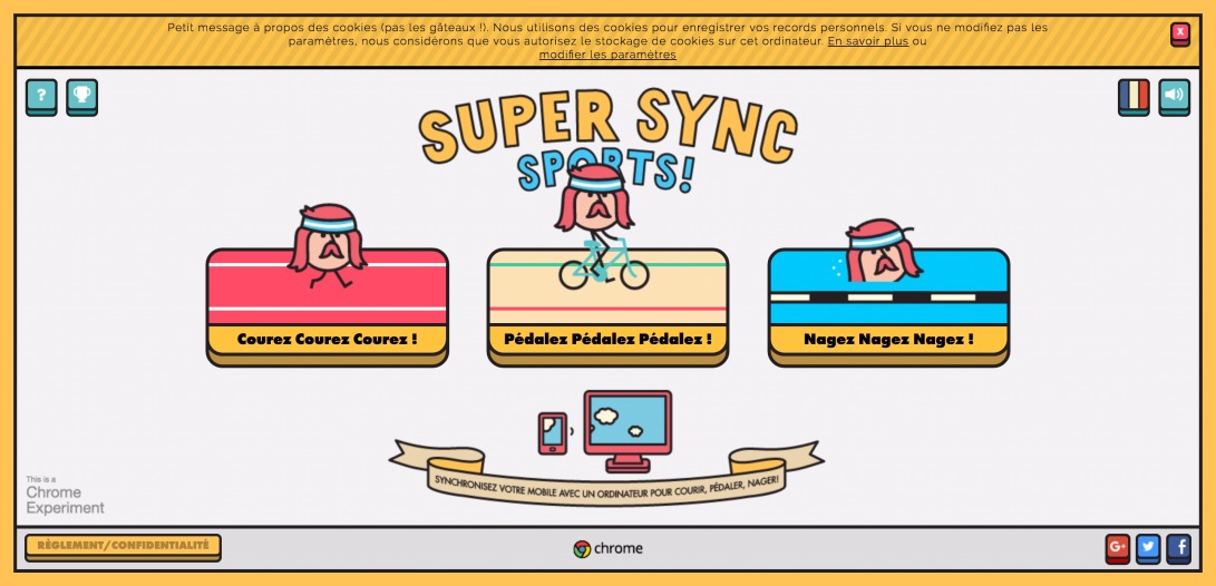 Colourful sports game - Super Sync Sports