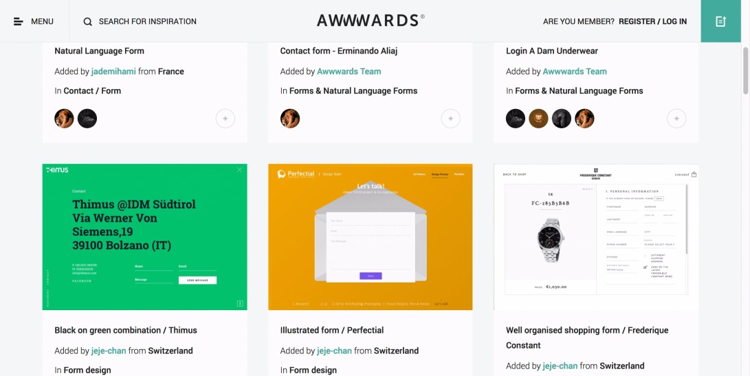 Forms & Natural Language Forms - Awwwards