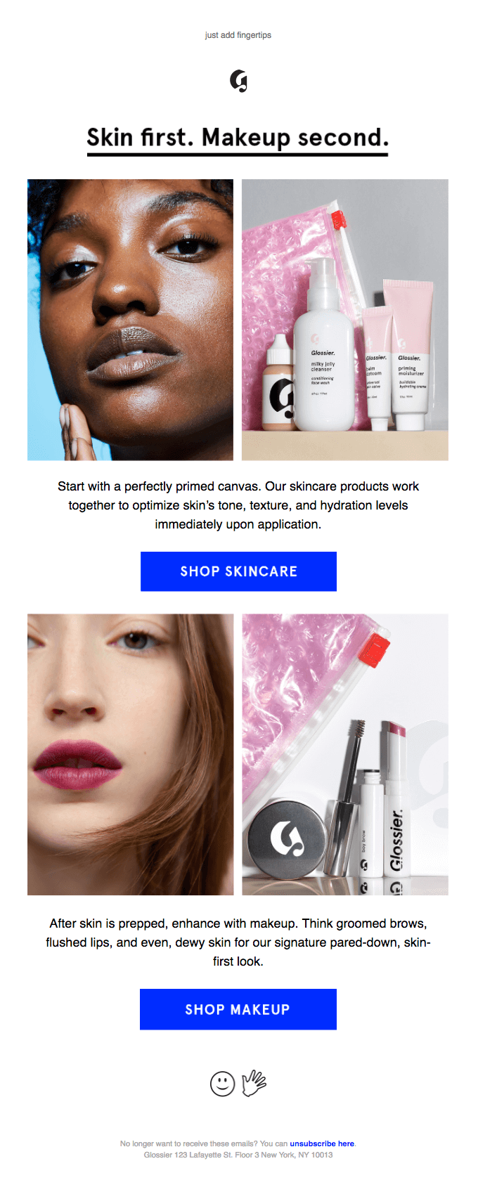 This is skincare as makeup - Really Good Emails