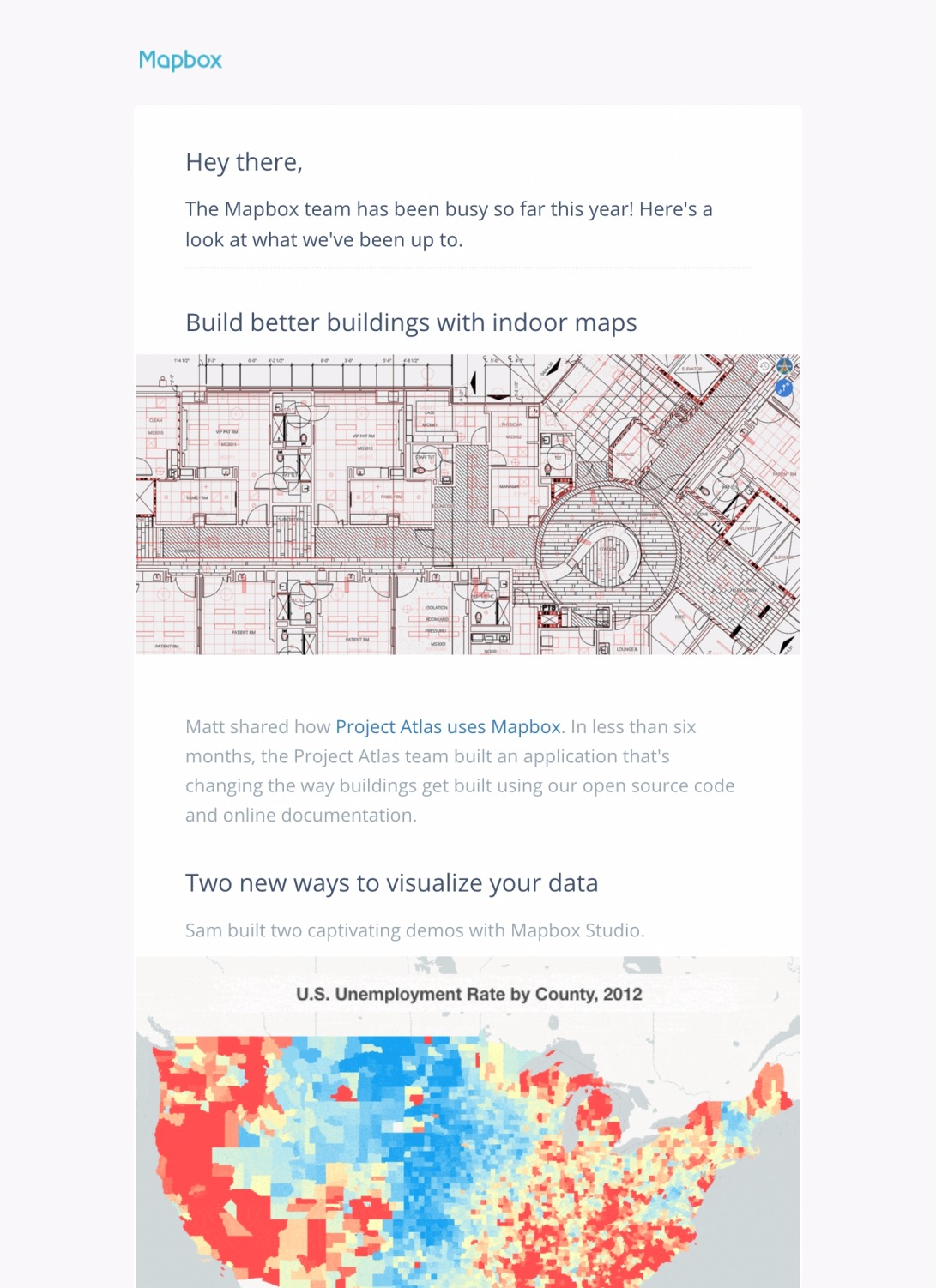 Interactive blueprints, beautiful digestible data, and aerial imagery