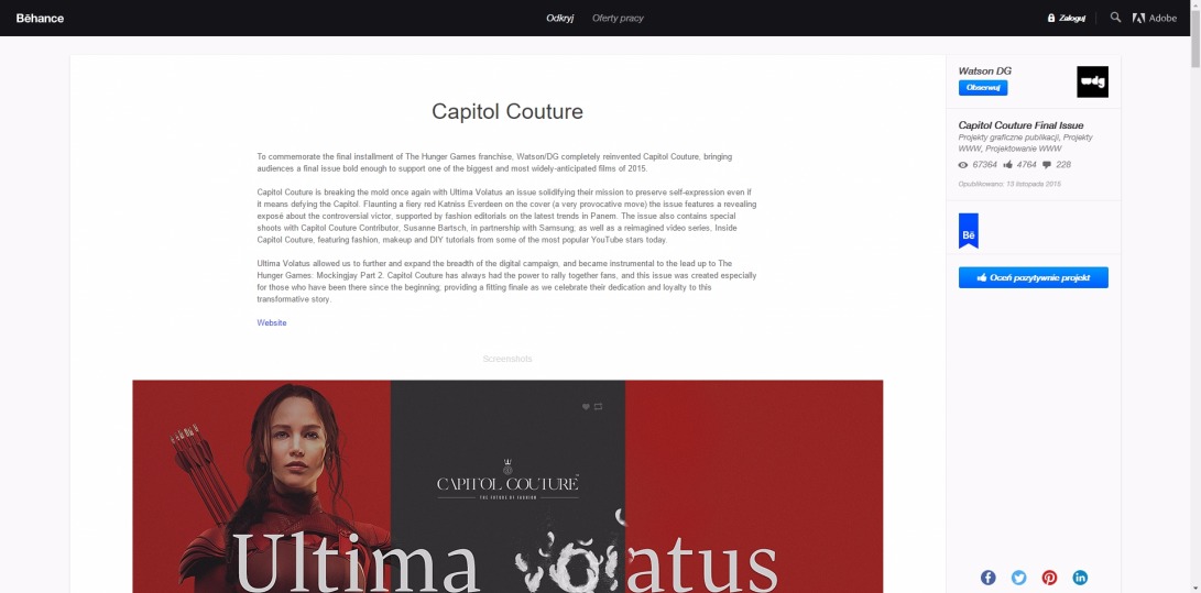 Capitol Couture Final Issue on Behance