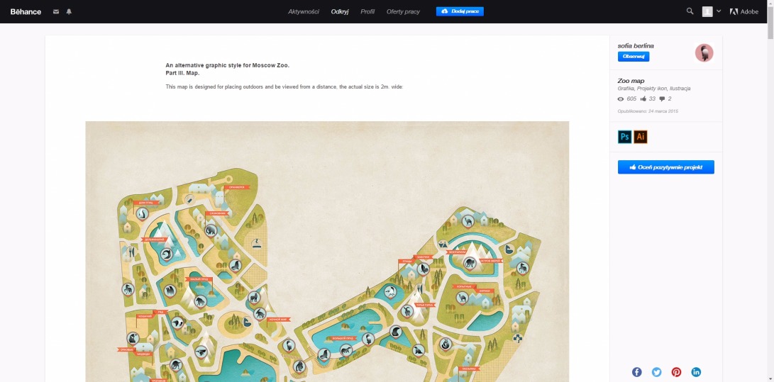 Zoo map on Behance