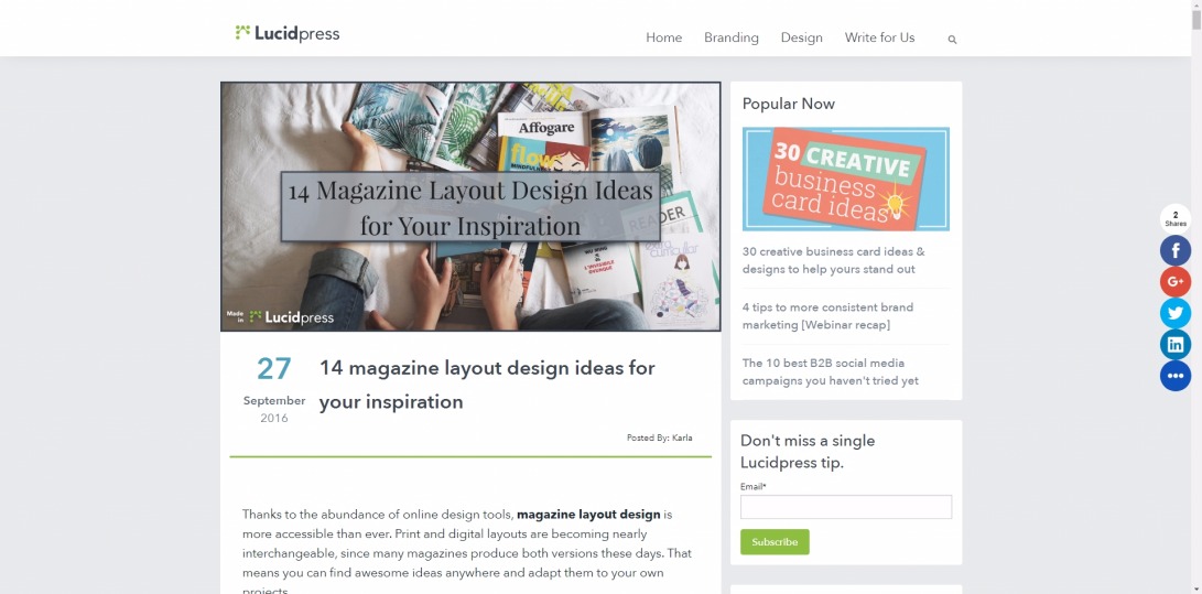 14 Magazine Layout Design Ideas for Your Inspiration