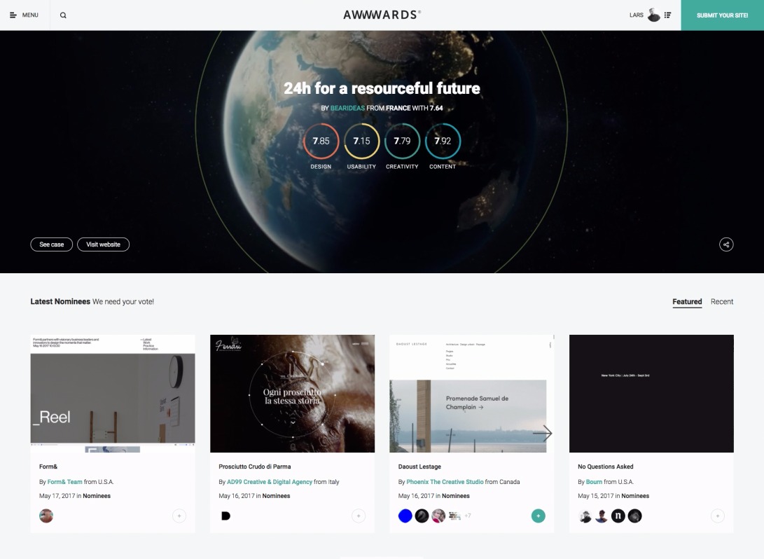 Awwwards - Website Awards - Best Web Design Trends
