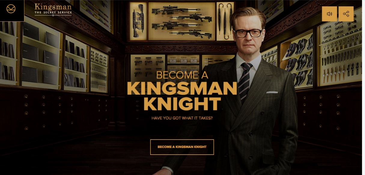 Become a Kingsman - Awwwards SOTD