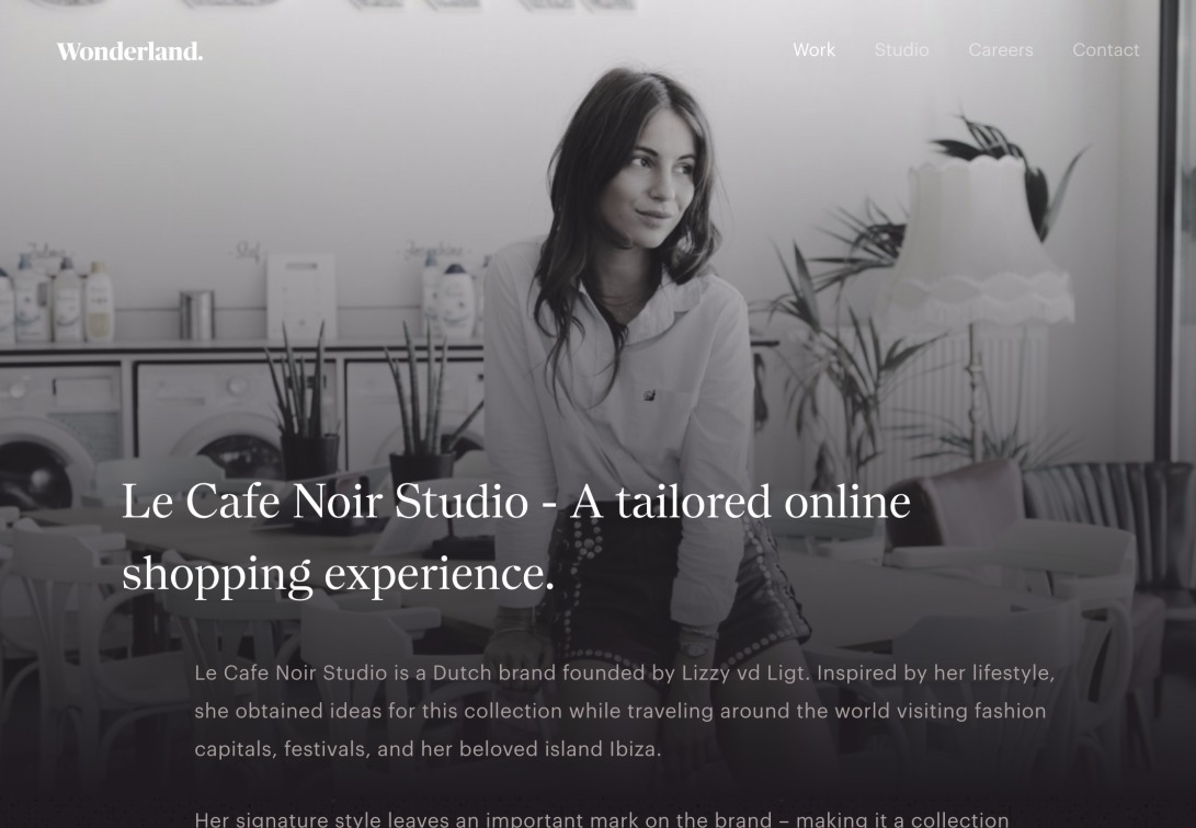 Le Cafe Noir Studio x Wonderland.