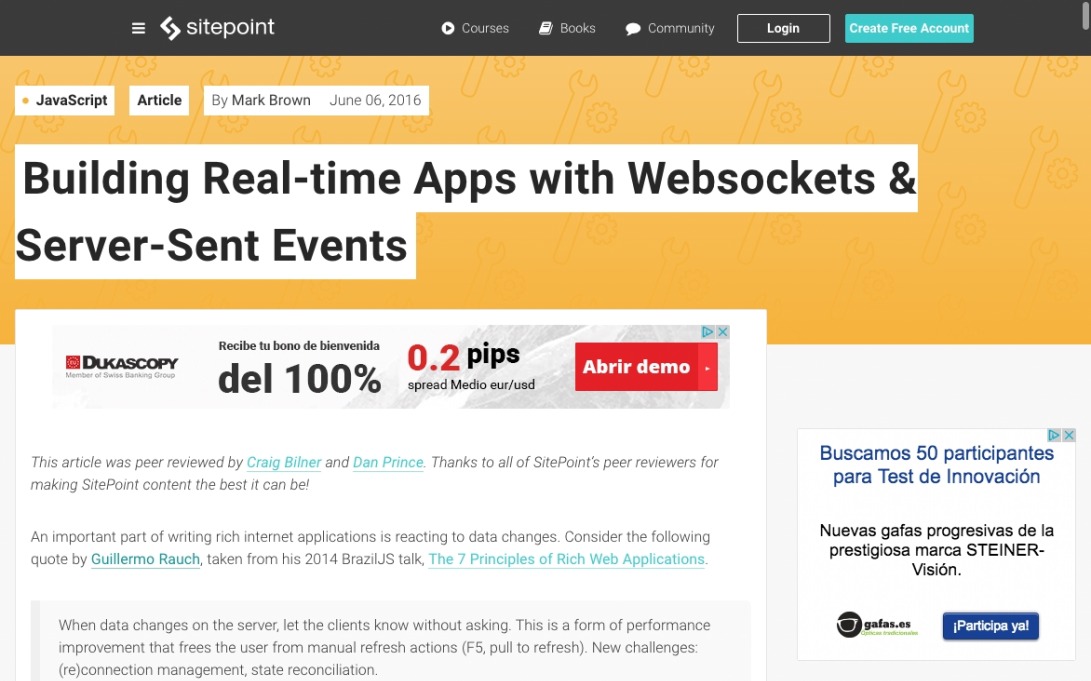 Building Real-time Apps with Websockets & Server-Sent Events — SitePoint