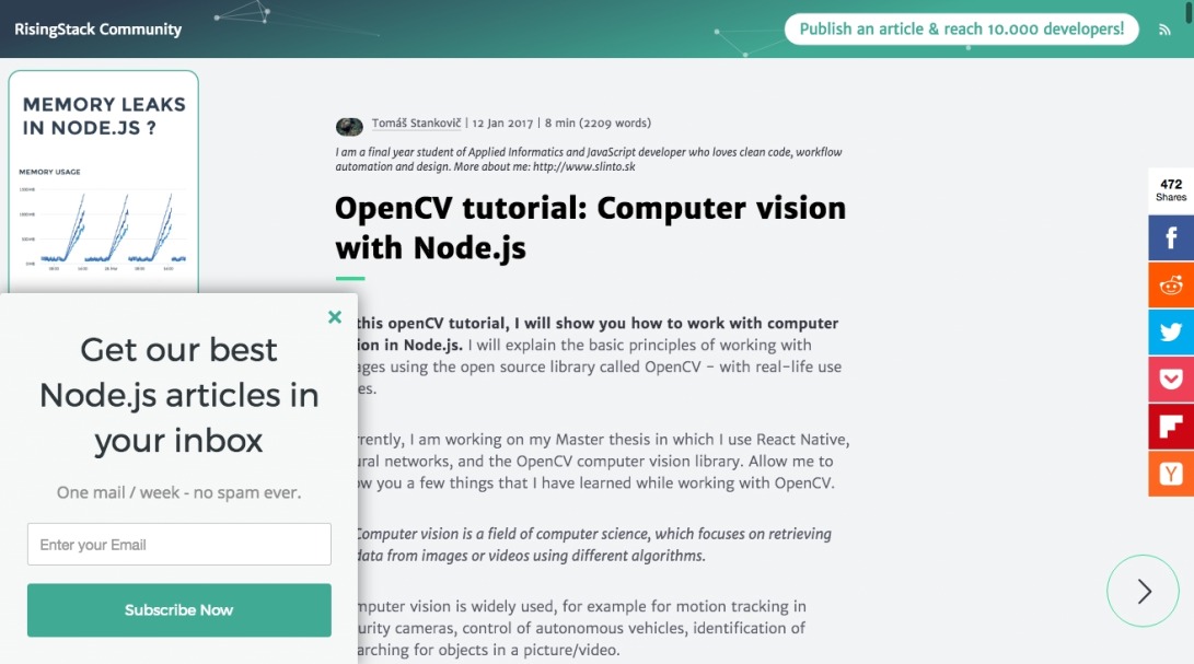 OpenCV tutorial: Computer vision with Node.js | @RisingStack