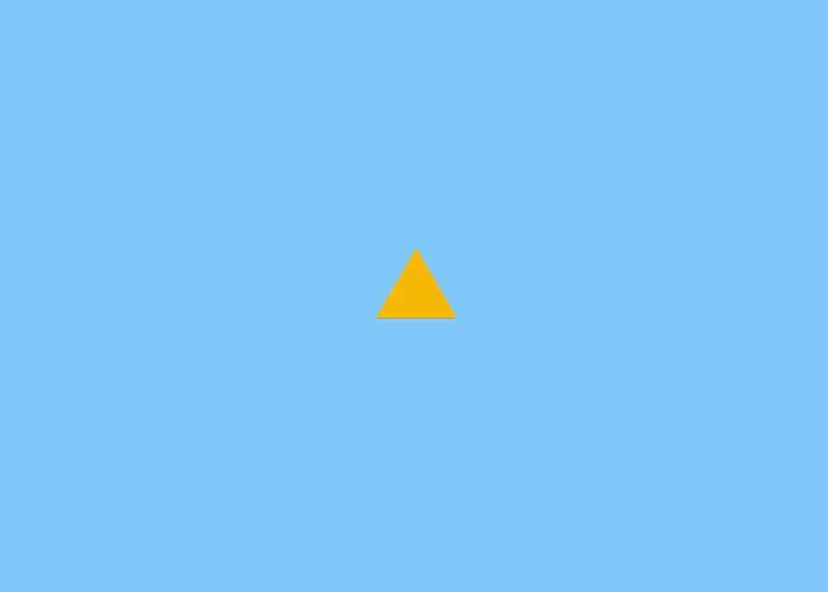 Spinning triangle loading animation