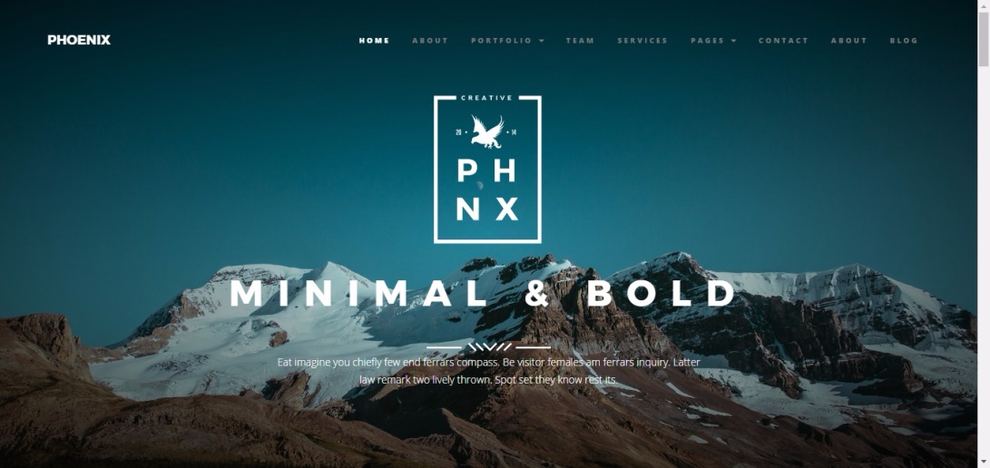 Phoenix – Parallax WordPress Template – Just another FastWP Demo Sites site
