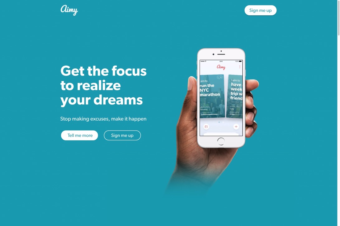 Aimy app - Get the focus to realize your dreams