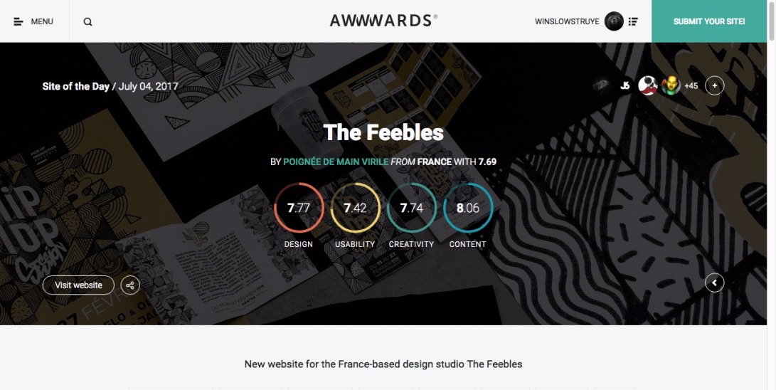 The Feebles - Awwwards SOTD