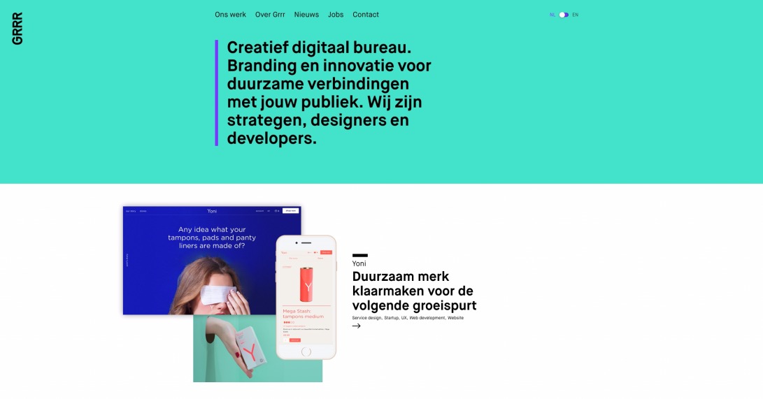 Grrr — Digital creative agency voor design, branding en innovatie.