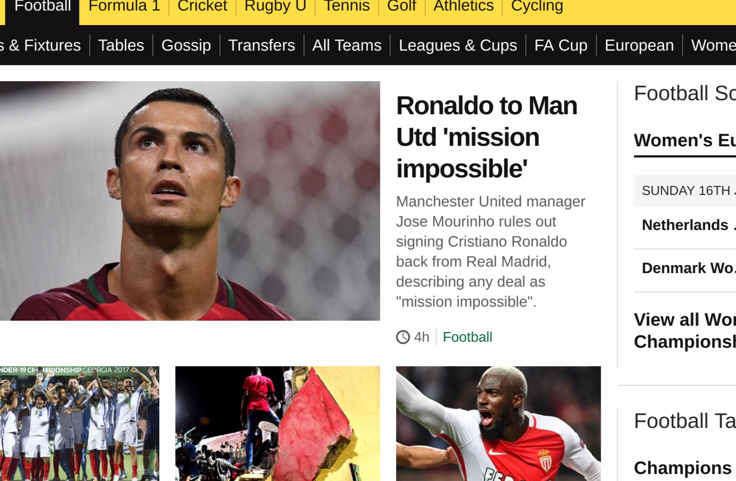 Football - BBC Sport