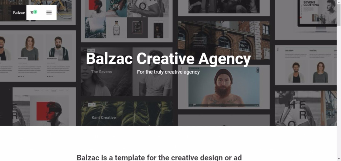 Balzac | Minimal and Creative WordPress Theme
