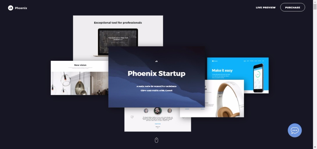 Phoenix Startup UI kit | a tool based on Bootstrap