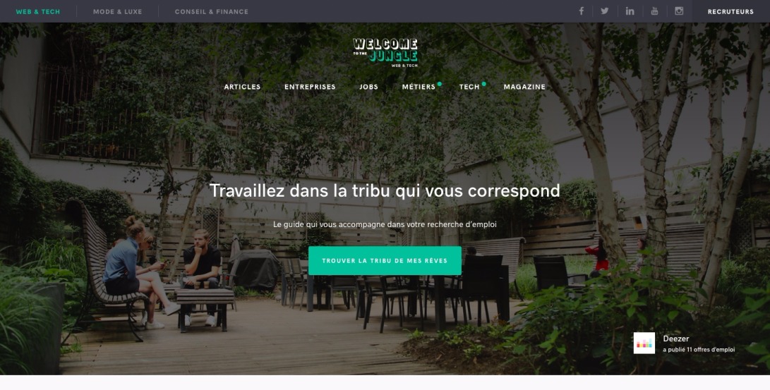 Welcome to the Jungle - Le guide de l'emploi