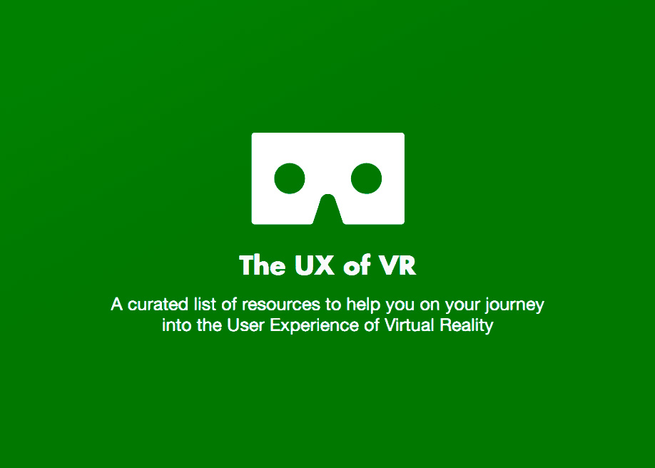 The UX of VR
