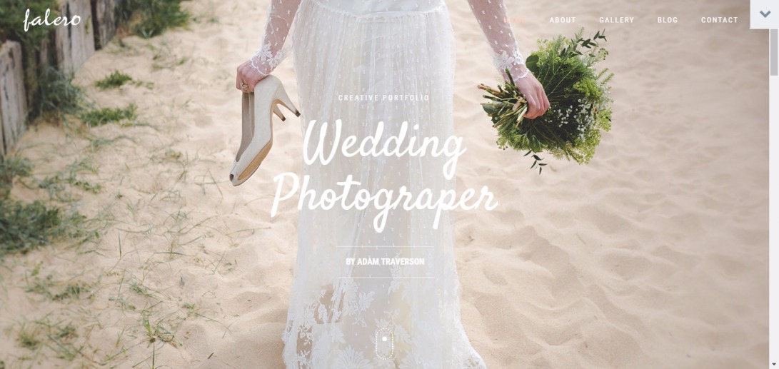 Falero Wedding Photographer Theme WordPress Theme 