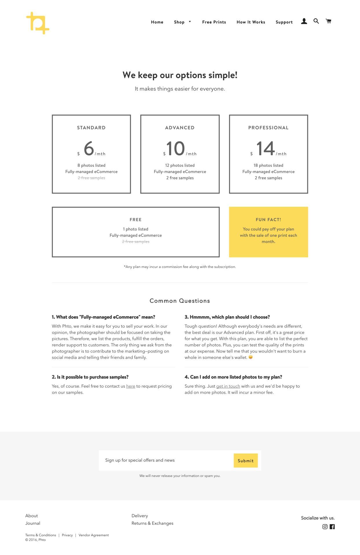 Pricing Pages