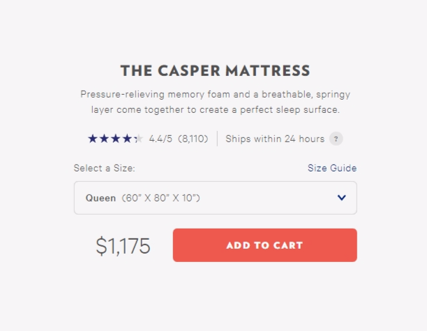 Shop the Mattress Online, Free Delivery & Returns | Casper®