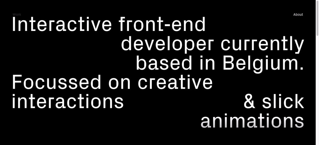 Rafael Derolez | Interactive front-end developer