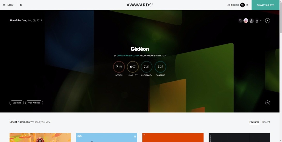 Awwwards - Website Awards - Best Web Design Trends