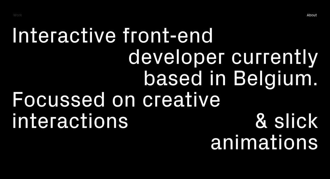 Rafael Derolez | Interactive front-end developer